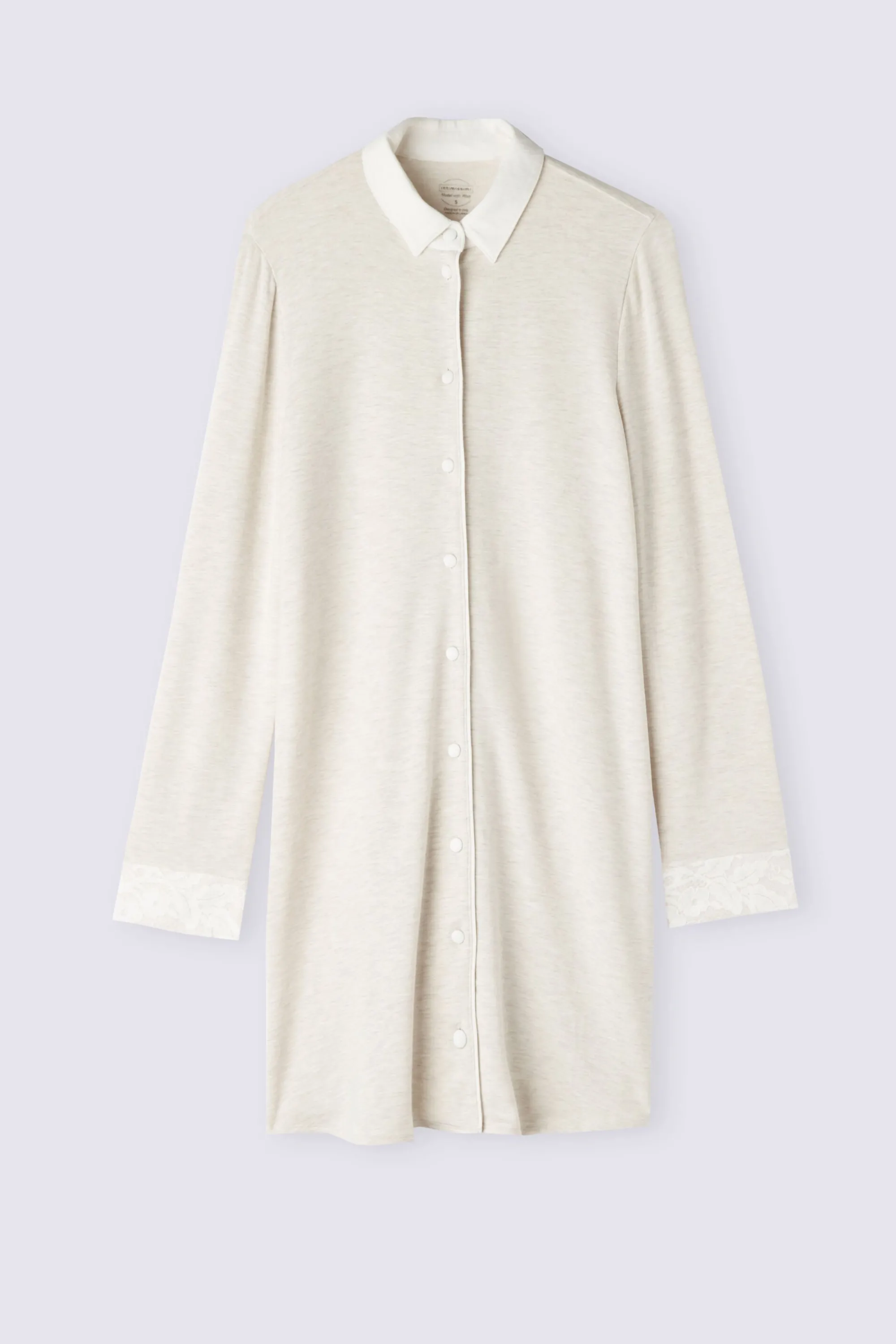 Intimissimi Camica da Notte Aperta Davanti in Modal con Lana Baby It's Cold Outside