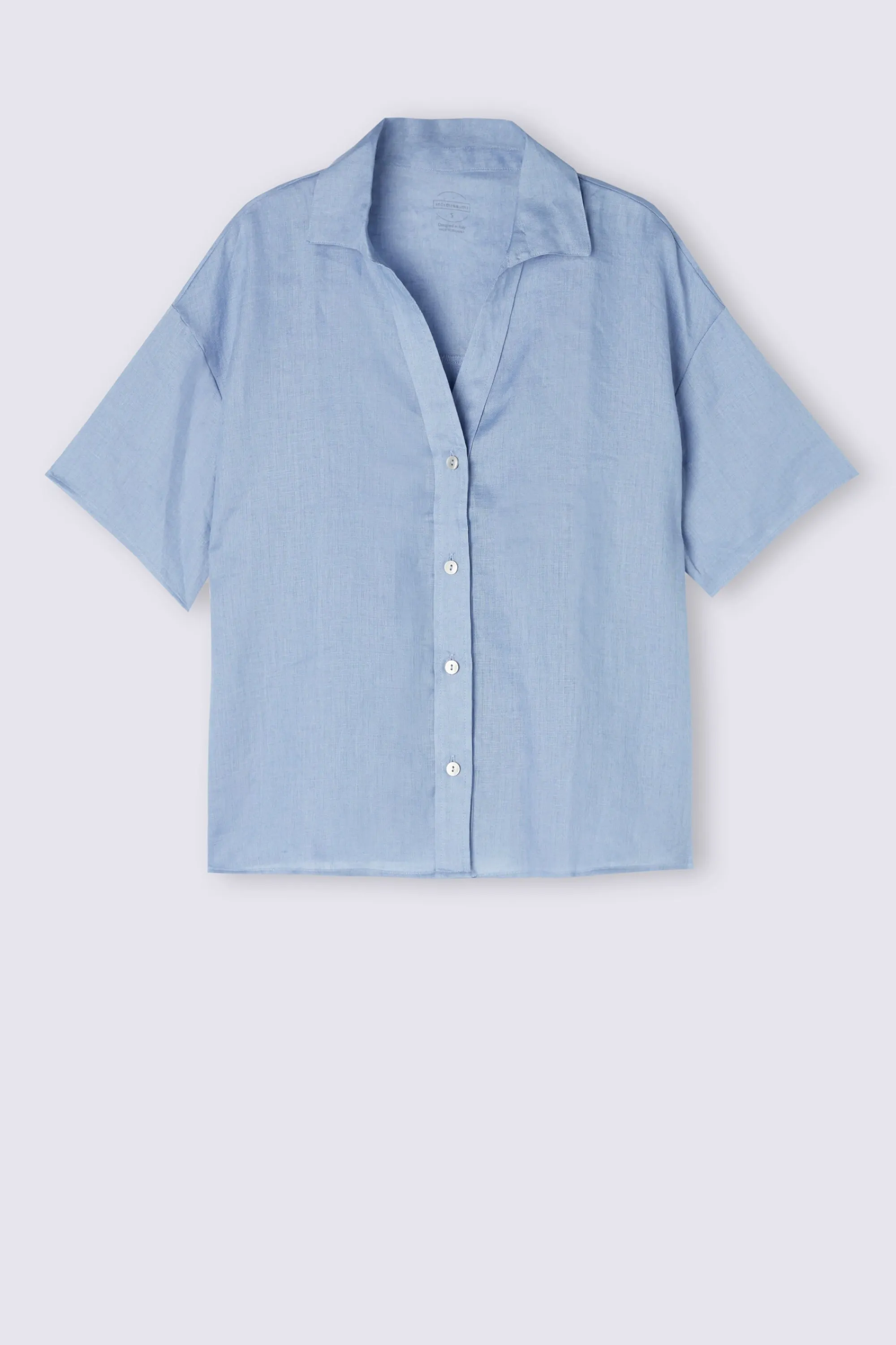 Intimissimi Camicia Manica Corta in Tela di Lino