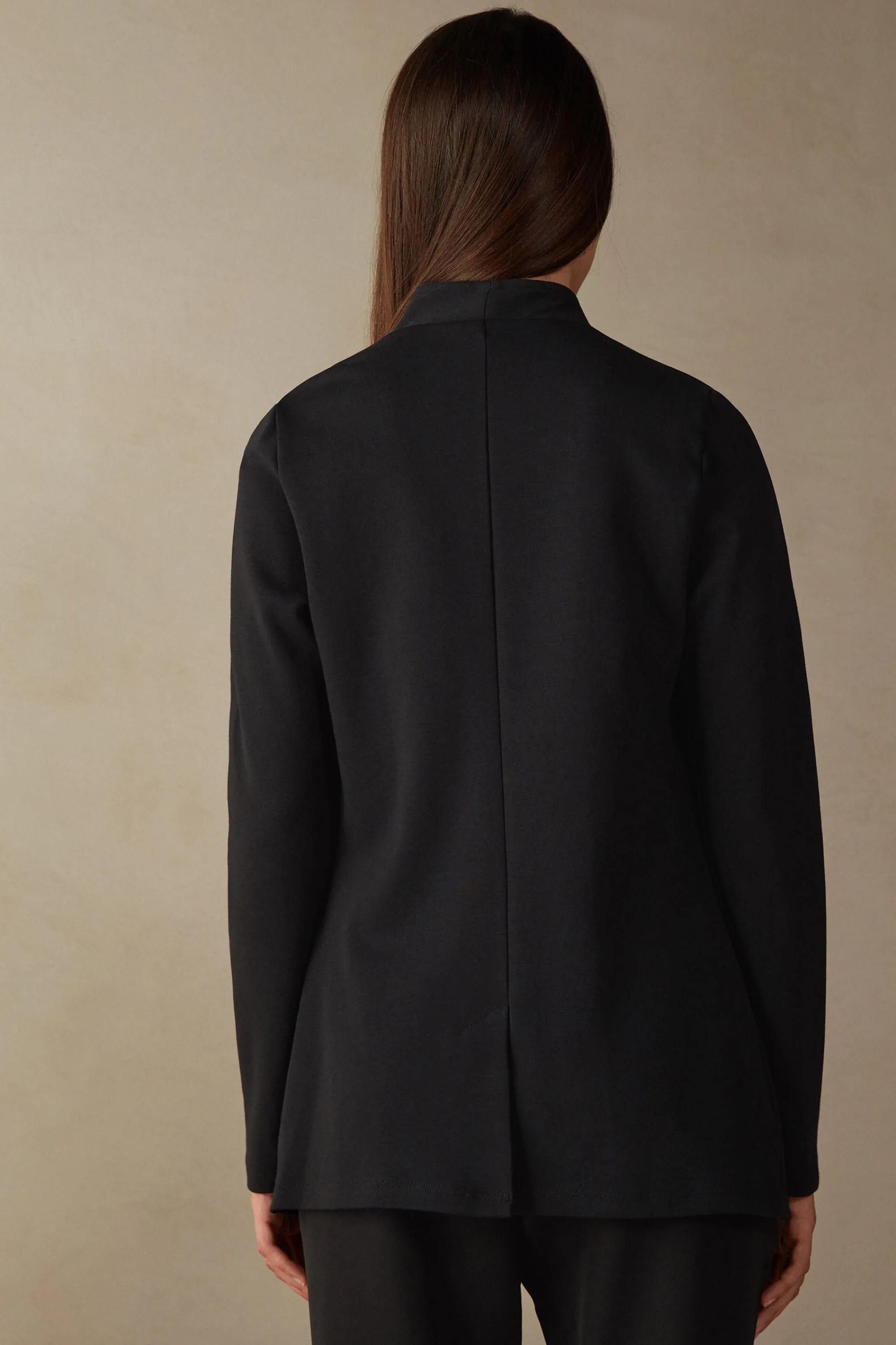 Intimissimi Giacca Manica Lunga in Interlock di Cotone