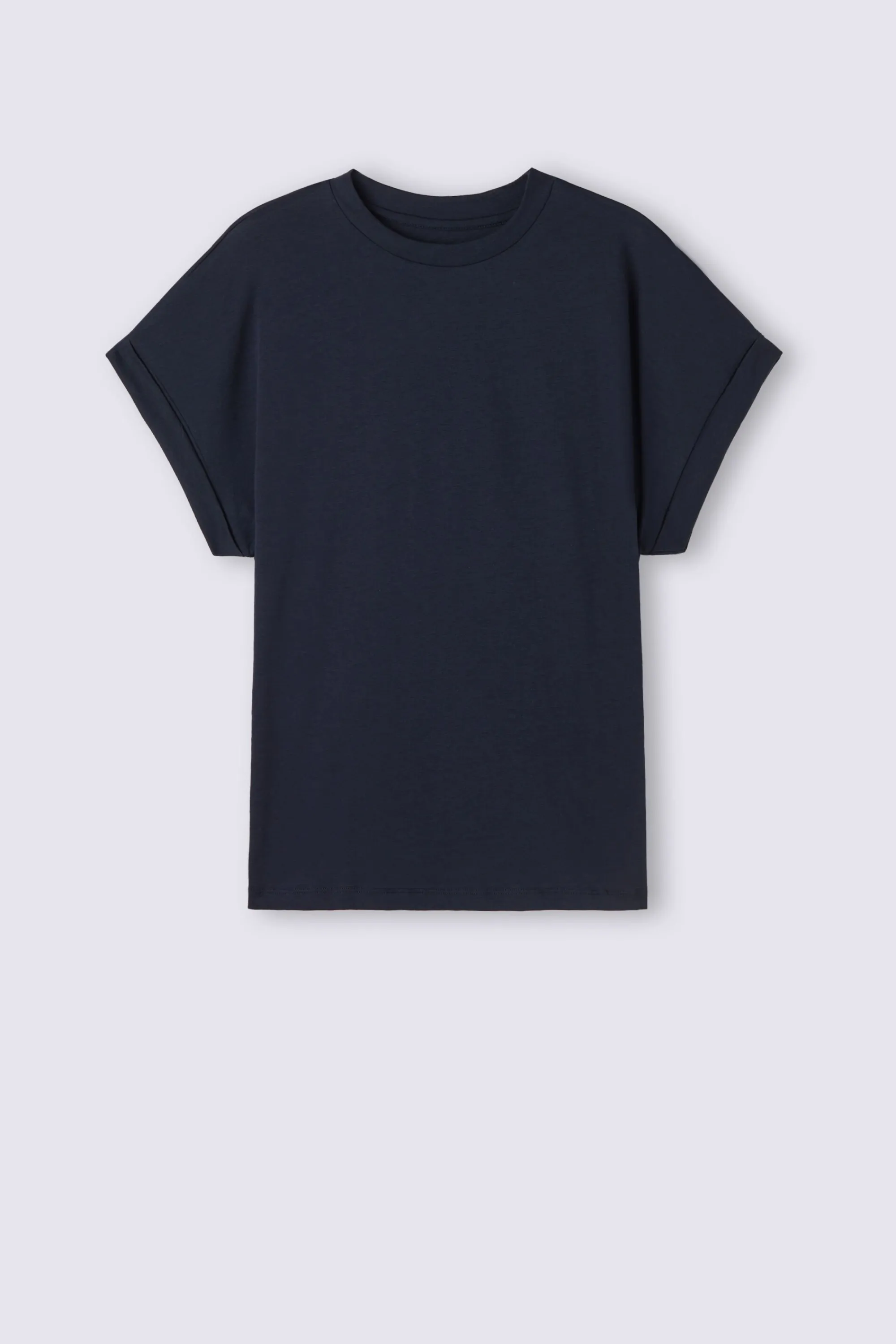 Intimissimi Maglia Manica Corta con Risvolto in Cotone Ultrafresh