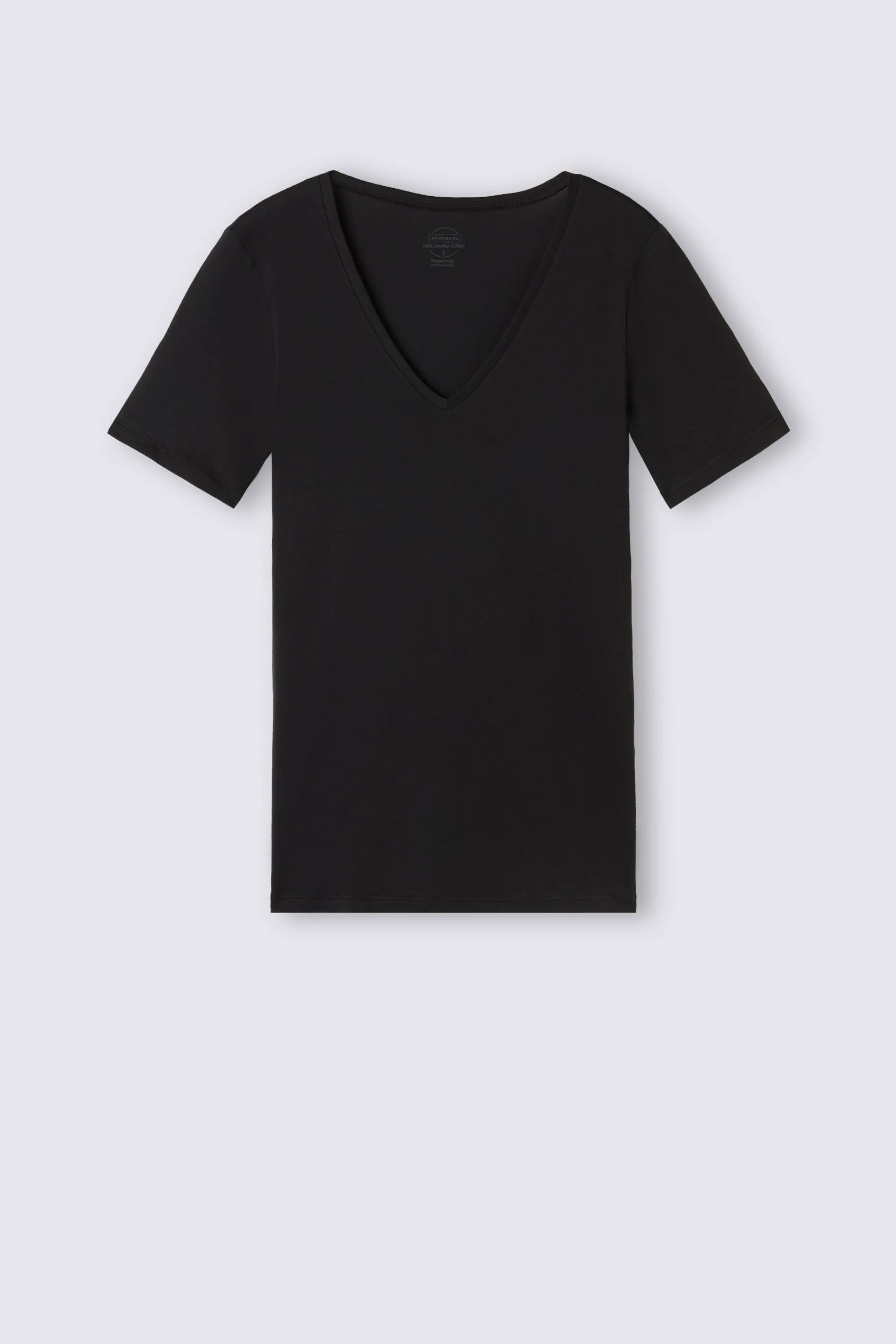 Intimissimi Maglia Manica Corta con Scollo a V in Cotone Ultrafresh