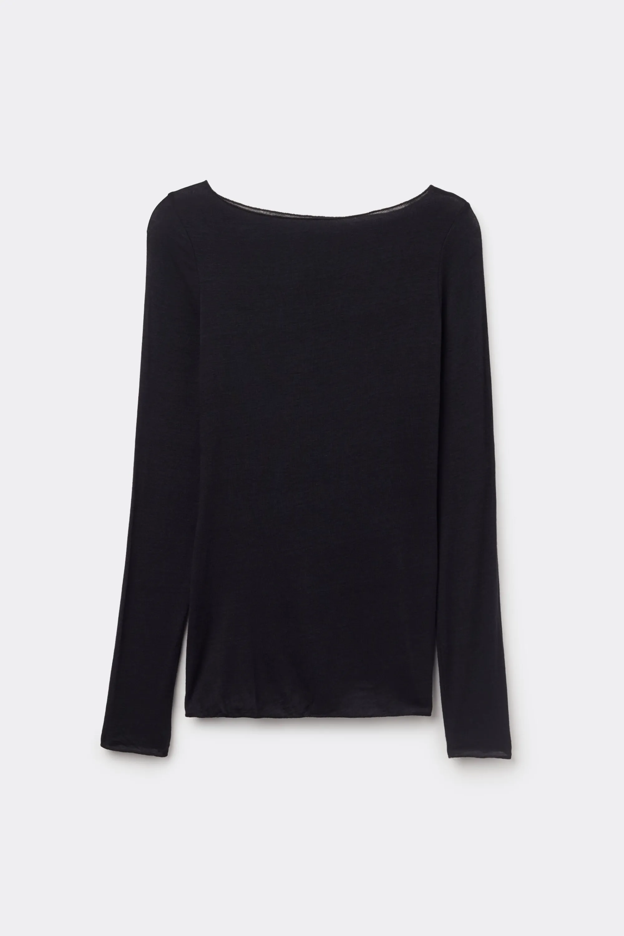 Intimissimi Maglia Manica Lunga in Modal con Cashmere e Scollo a Barchetta