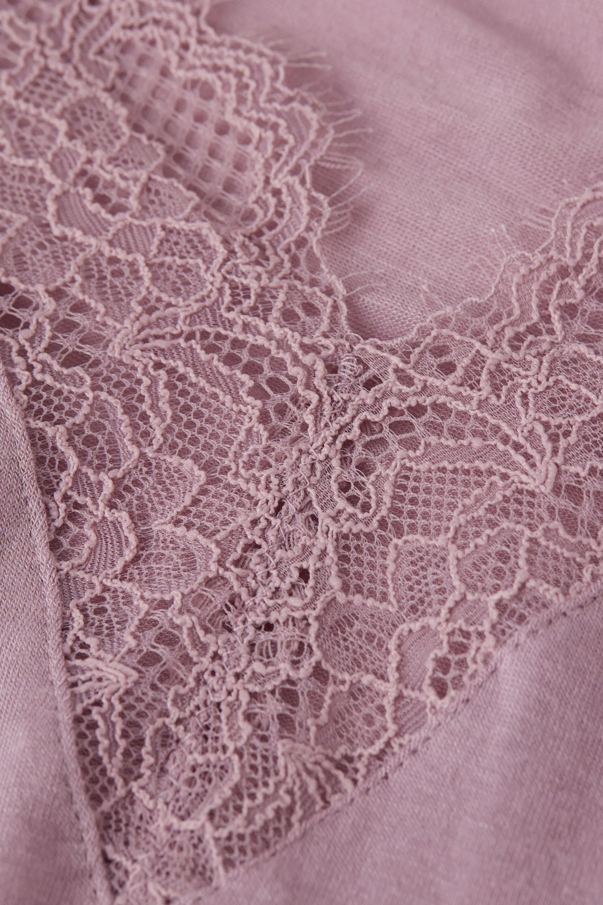Intimissimi Maglia scollo a V in Modal Cashmere Ultralight e Pizzo