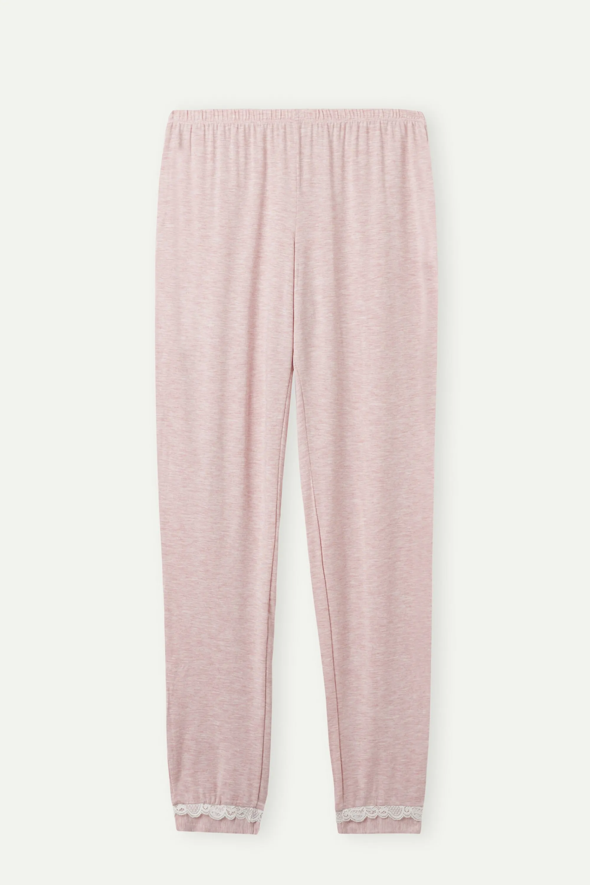 Intimissimi Pantalone Lungo in Modal con Dettagli in Pizzo