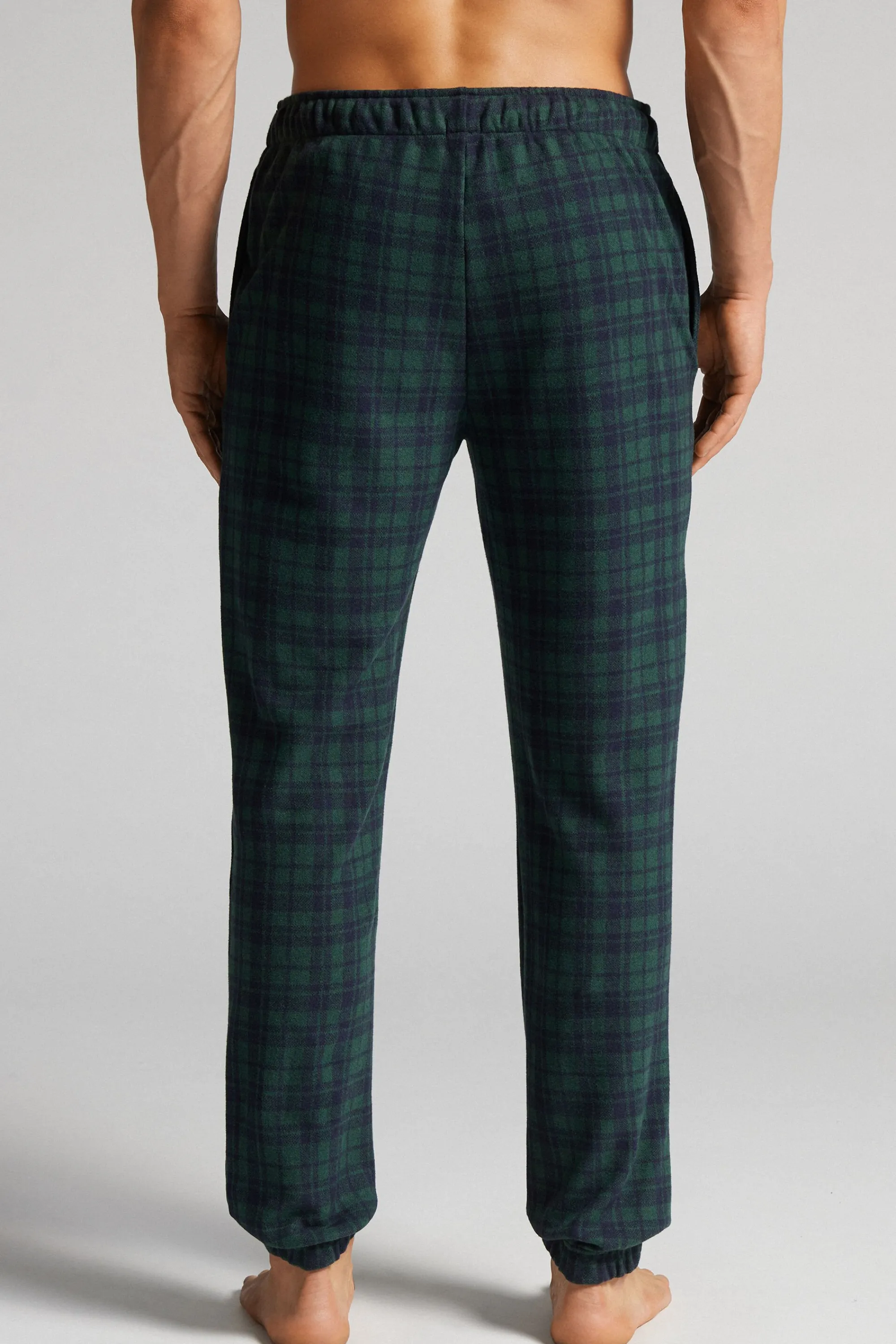 Intimissimi Pantalone Lungo Tricot Fantasia Tartan Verde